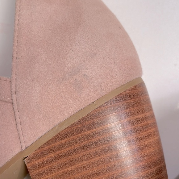 NEW!BP Perry Perforated D'Orsay Bootie Powered pink Suede Womens size - Picture 6 of 10